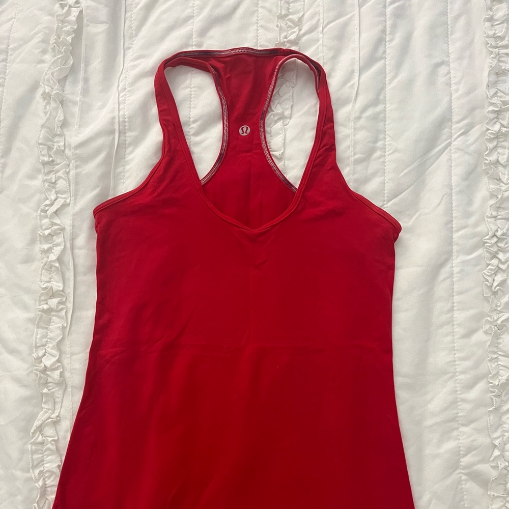 Lulu lemon tank top - color red size 8